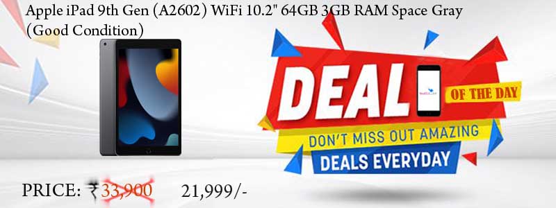 Daily deal of the day for refurbished and unboxed mobiles, tablets, laptops and other gadgets.